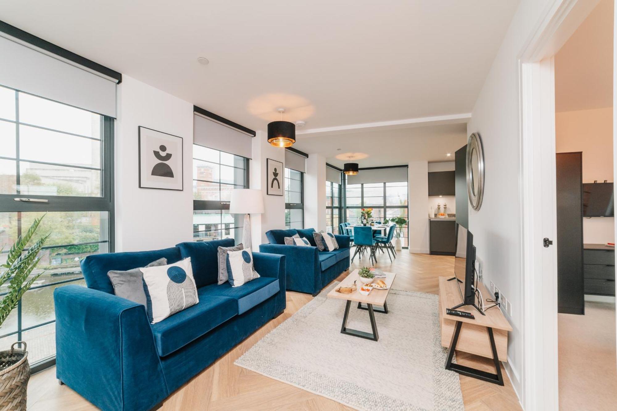 Apartamento Luxury & Canal View Stylish Pad, Family, Contractors, Fast Wifi Birmingam